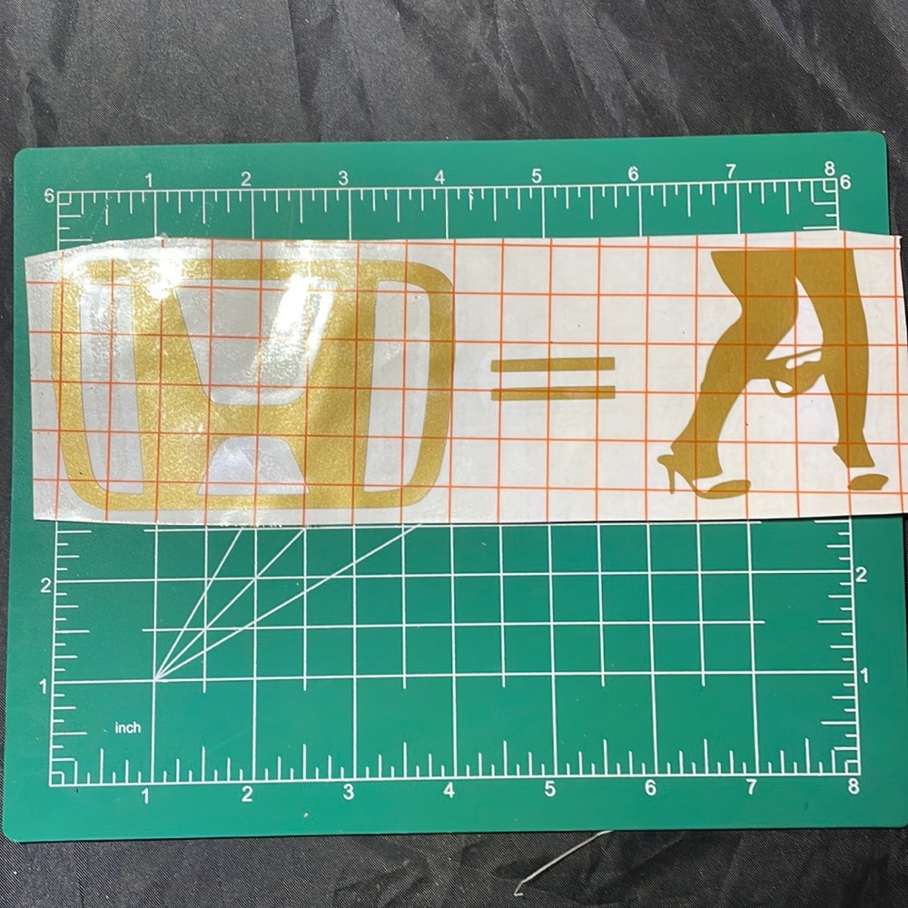 vinyl sticker great for windows, lap tops, tablets, wall decor, mirrors and more